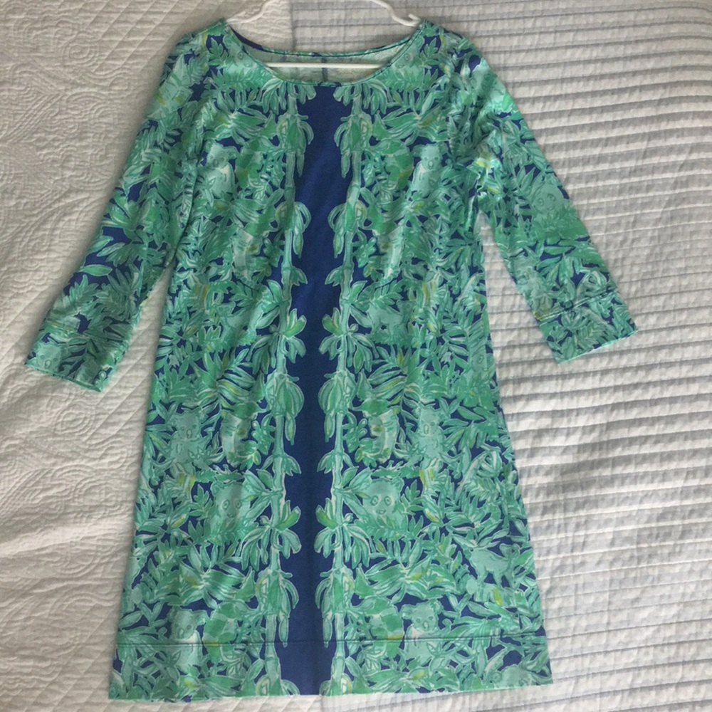 Lilly Jungle Print Cotton Dress Size M💚💙
